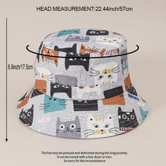 Street Cartoon Big Brim Bucket Hat American Niche Basin Hat Sun Hat