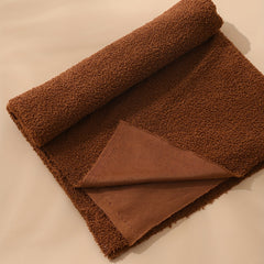 Little Teddy Curly Fleece Soft Plush Toy Sofa Cushion