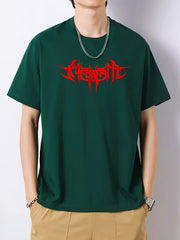 Men's Crew Neck Vintage T Shirt Casual Top for Spring Summer