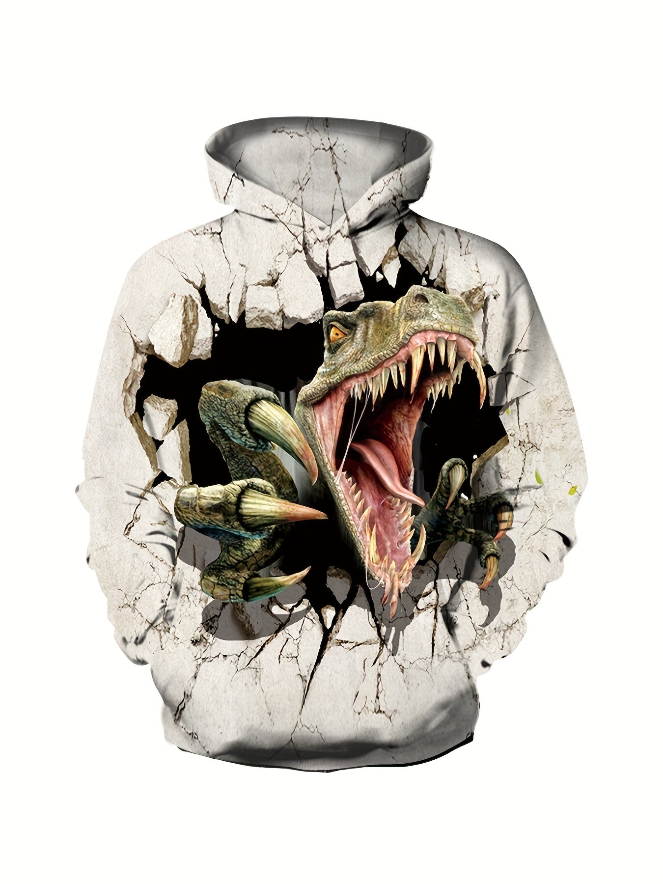 Scary Dinosaur Boys Hooded Sweatshirt for Kids
