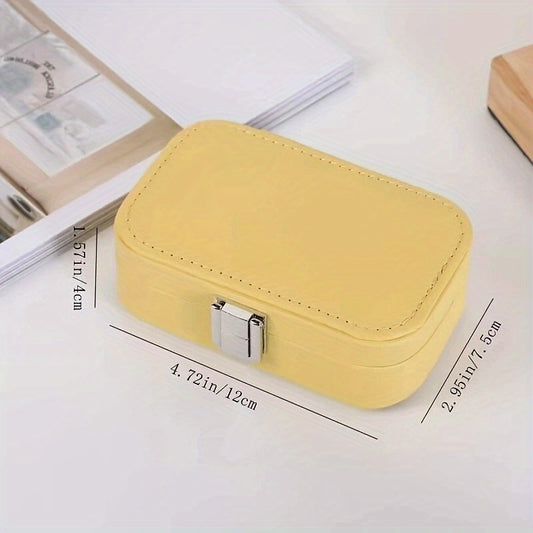 Women's Travel Jewelry Box Earring Ring Portable Case