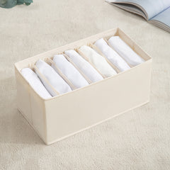 5 7 Grid Clothes Drawer Storage Box With Lid - Space Saving Organizer
