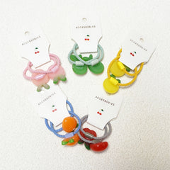 2pcs Fruit Rubber Band Hair Ring Hair Accessories