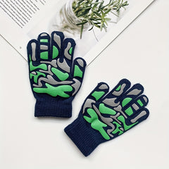 1 Pair Kids Winter Magic Gloves Warm Children's Soft Cozy Knit Gloves