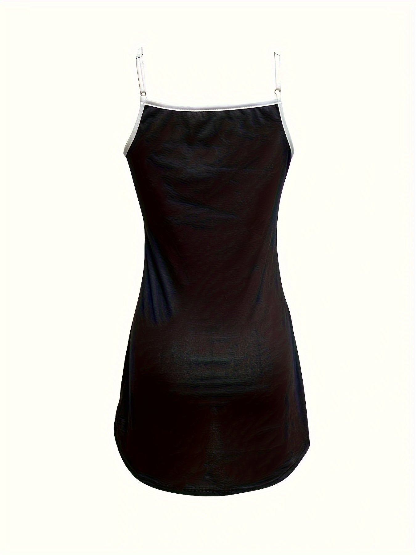 Leopard Stitching Slip Lounge Dresses V Neck Colorblock Home Dress