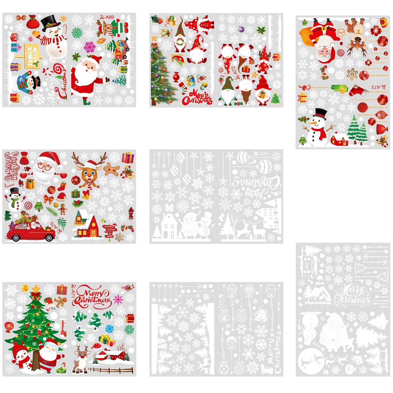 Christmas Wall Sticker Decoration PVC Window Sticker