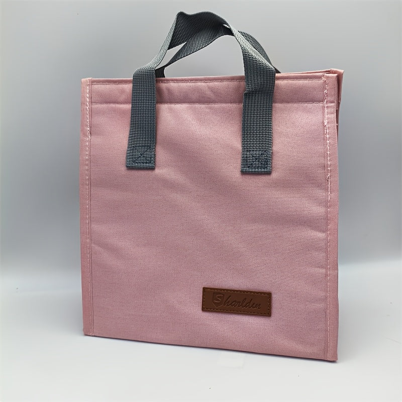 Insulated Lunch Bag Portable Thermal Tote Aluminum Lining Bento Box Carrier