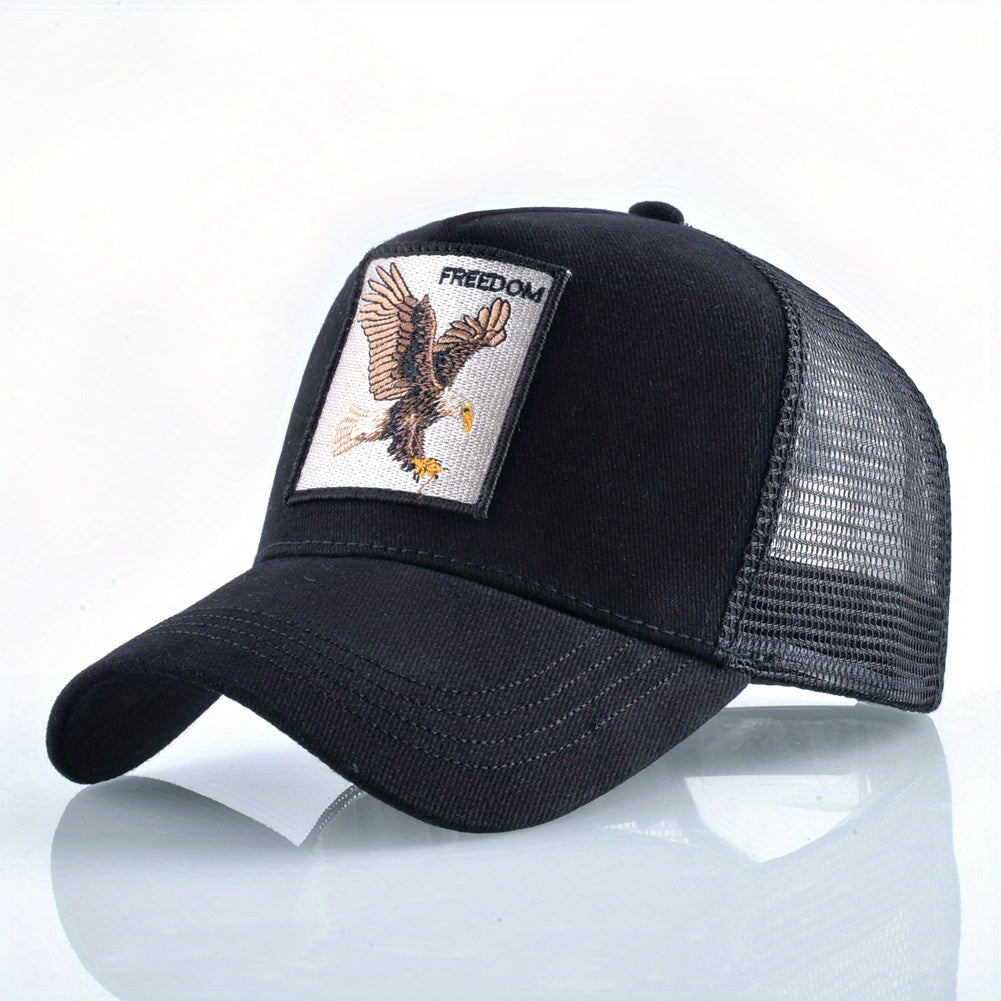 Hip hop Eagle Embroidery Baseball Cap Sunshade Breathable Hat