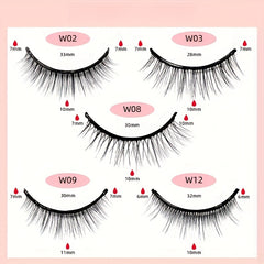 Self Adhesive Natural False Eyelashes Non-slip Waterproof Lashes
