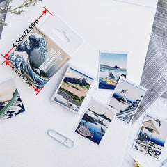 46pcs Ukiyo Pictures Stickers for Scrapbooking Albums DIY