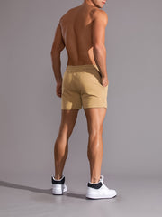 Men's Active Shorts with Pockets, Drawstring Waist - Summer Casual