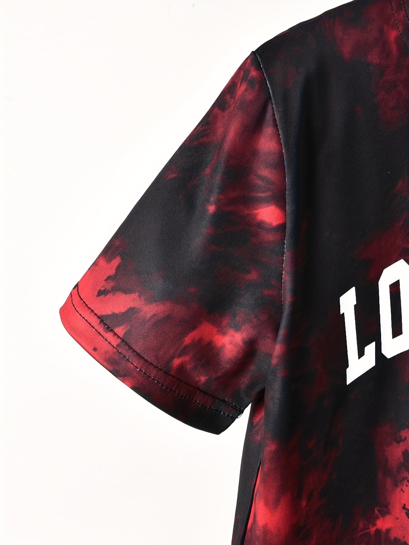 Boys LA Tie Dye Casual Outfit T-shirt & Shorts Kids Summer Set