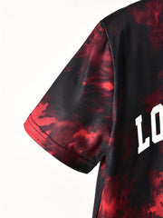 Boys LA Tie Dye Casual Outfit T-shirt & Shorts Kids Summer Set
