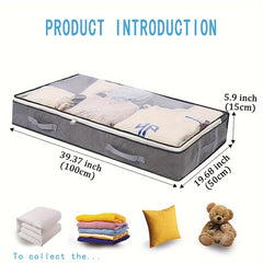 Large Capacity Storage Bag Zipper Dustproof Organizer For Closet