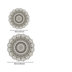Boho Round Area Rug Printed Throw Rugs Living Room Bedroom Carpet