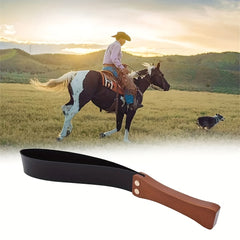 Wooden Handle Horse Whip Leather Whip