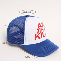 Letter Trucker Hat Men Women Hip Hop Baseball Cap Dad Hats Mesh Cap