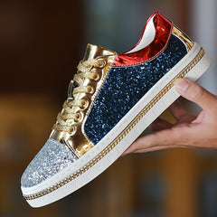 Unisex Glitter Block Sneakers for Men