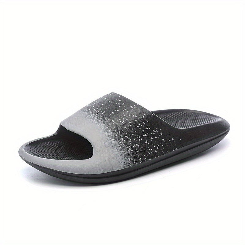 Men's Cloud Slides Casual Non Slip Pillow Slides Open Toe Shoes