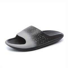 Men's Cloud Slides Casual Non Slip Pillow Slides Open Toe Shoes