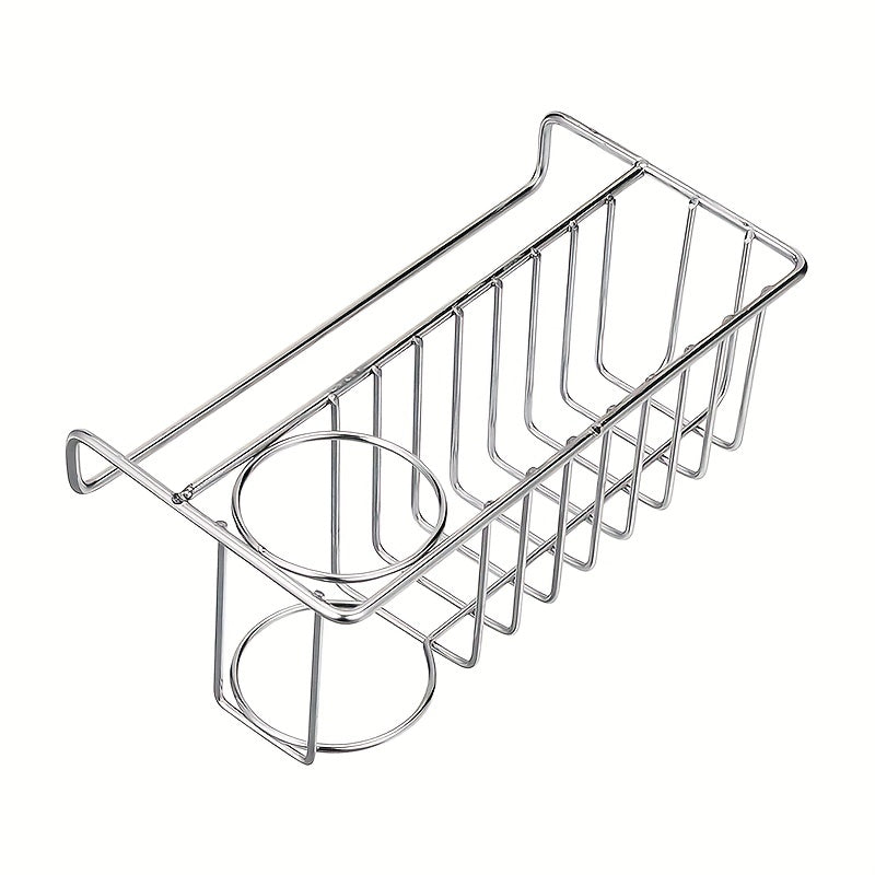 Stainless Steel Sink Caddy Sponge Holder Soap Rack