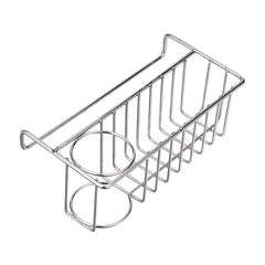 Stainless Steel Sink Caddy Sponge Holder Soap Rack