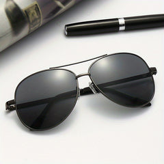 Aviator Sunglasses Anti Glare Metal Gradient UV400