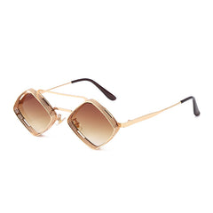 Metal Polygonal Sunglasses UV400 For Men
