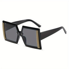 Vintage Oversized Square Sunglasses Gradient Lens UV400