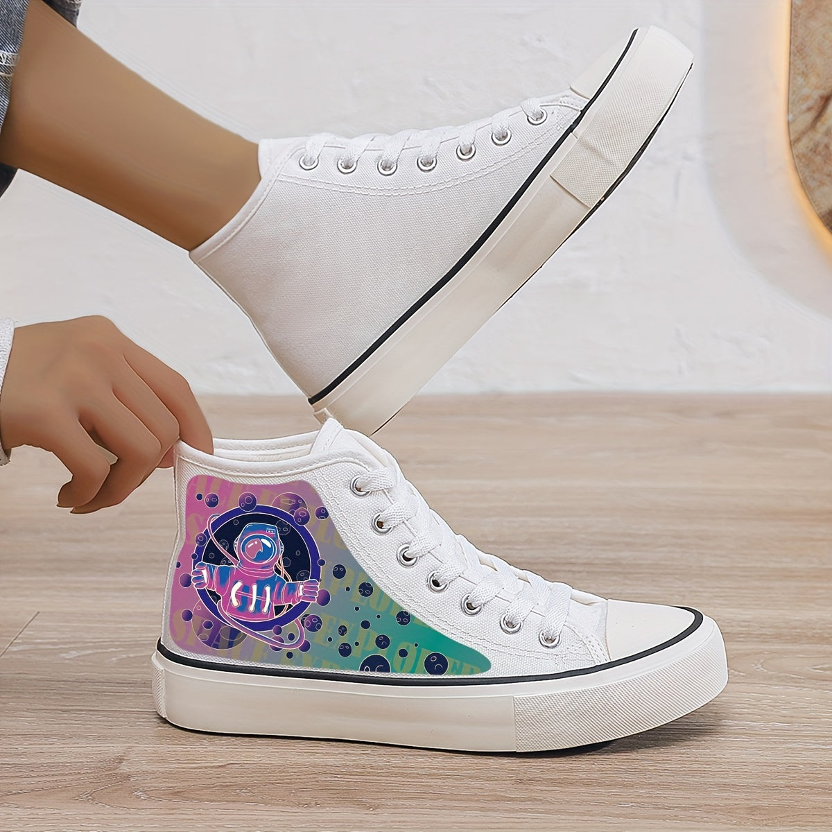 Cyberpunk Plush Lined Canvas Sneakers