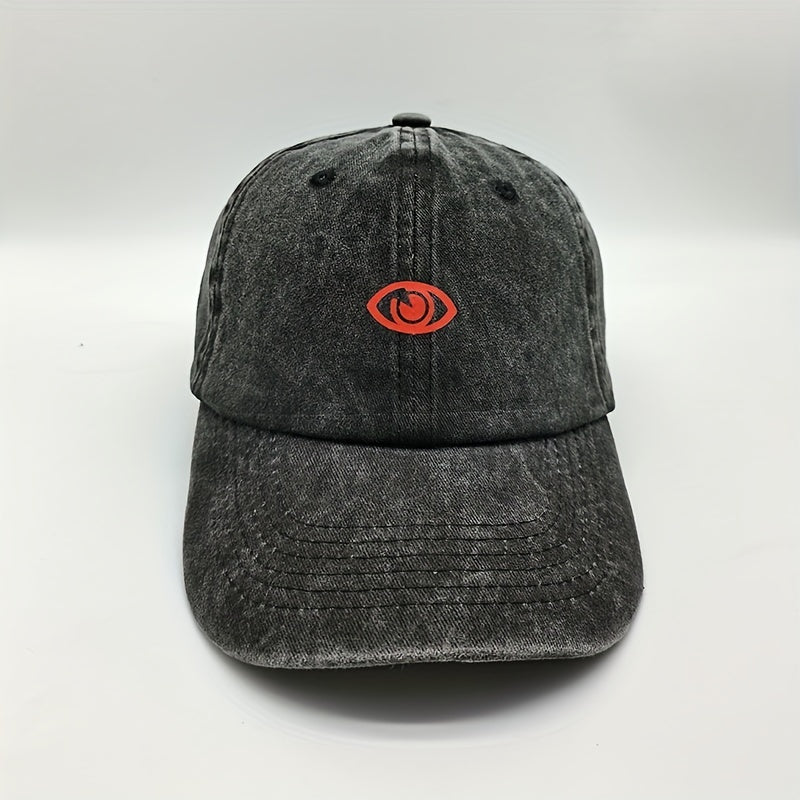 Eye Print Vintage Baseball Cap For Men Women