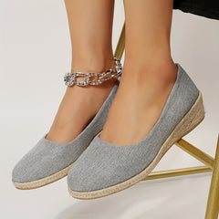 Women's Wedge Shoes Comfortable Slip On Closed Toe Casual Walking Shoes