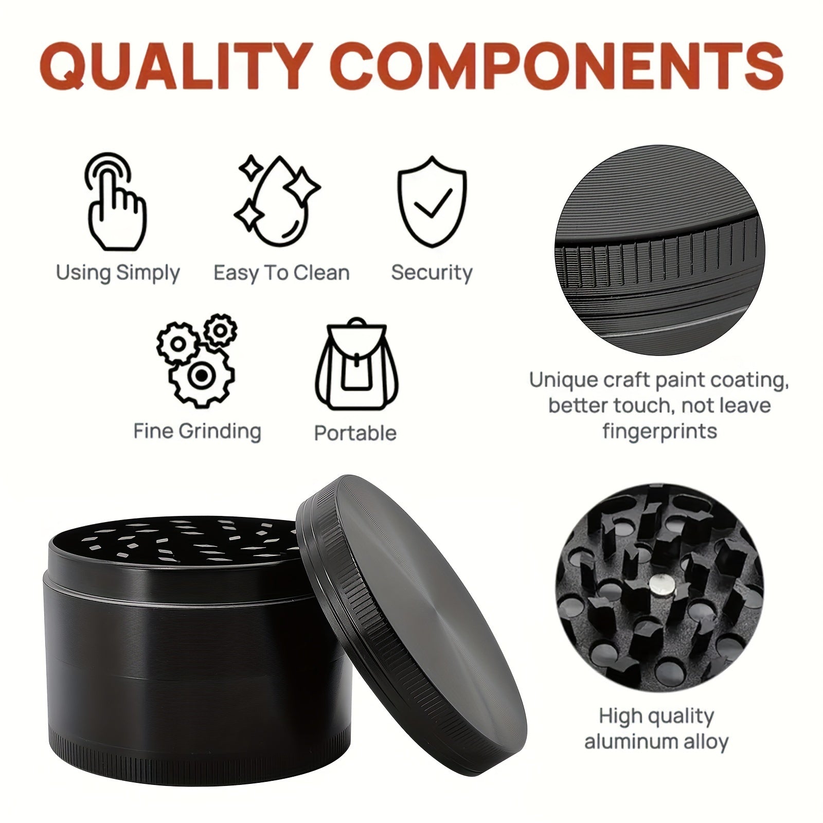 Large Grinder Perfect for Chefs 7 Colors