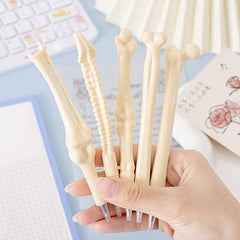 5Pcs Bone Shape Ballpoint Pen Set School Office Writing Supplies Gift Stationery