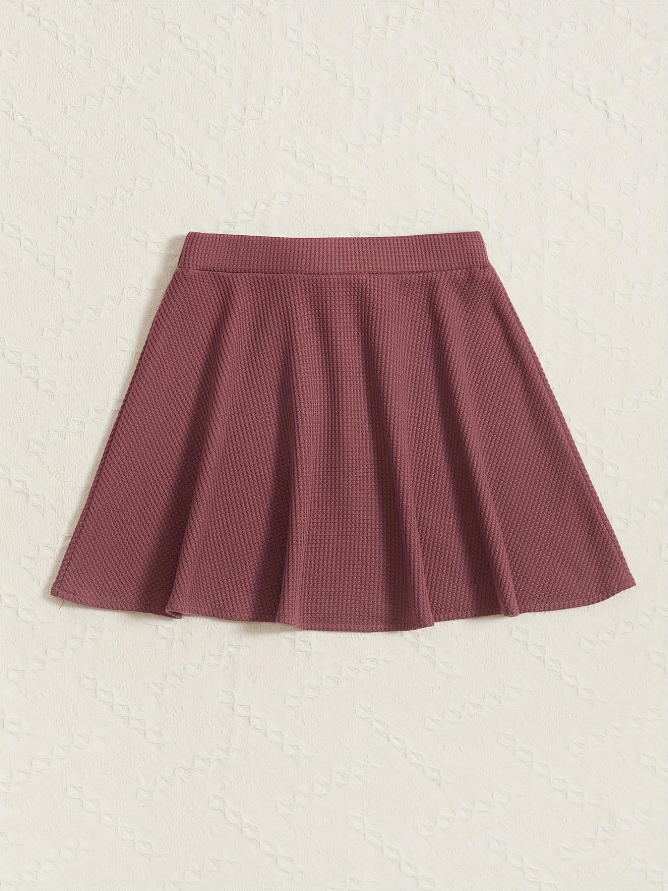 Girls Plaid Print Pleated Skirt Short Length Preppy Style