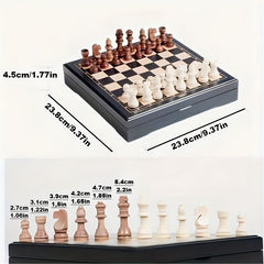Chess Game Set with Storage Drawer for Beginners