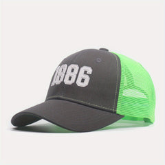 1886 Block Mesh Hat Trucker Baseball Cap