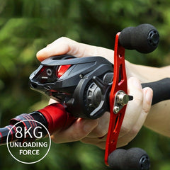 6.2:1 Gear Ratio Aluminum Handle Magnetic Braking Precision Fishing Tackle