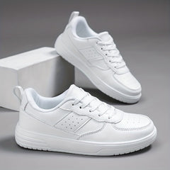 Women's Breathable Solid Sneakers Lace Up Low Minimalist Shoes
