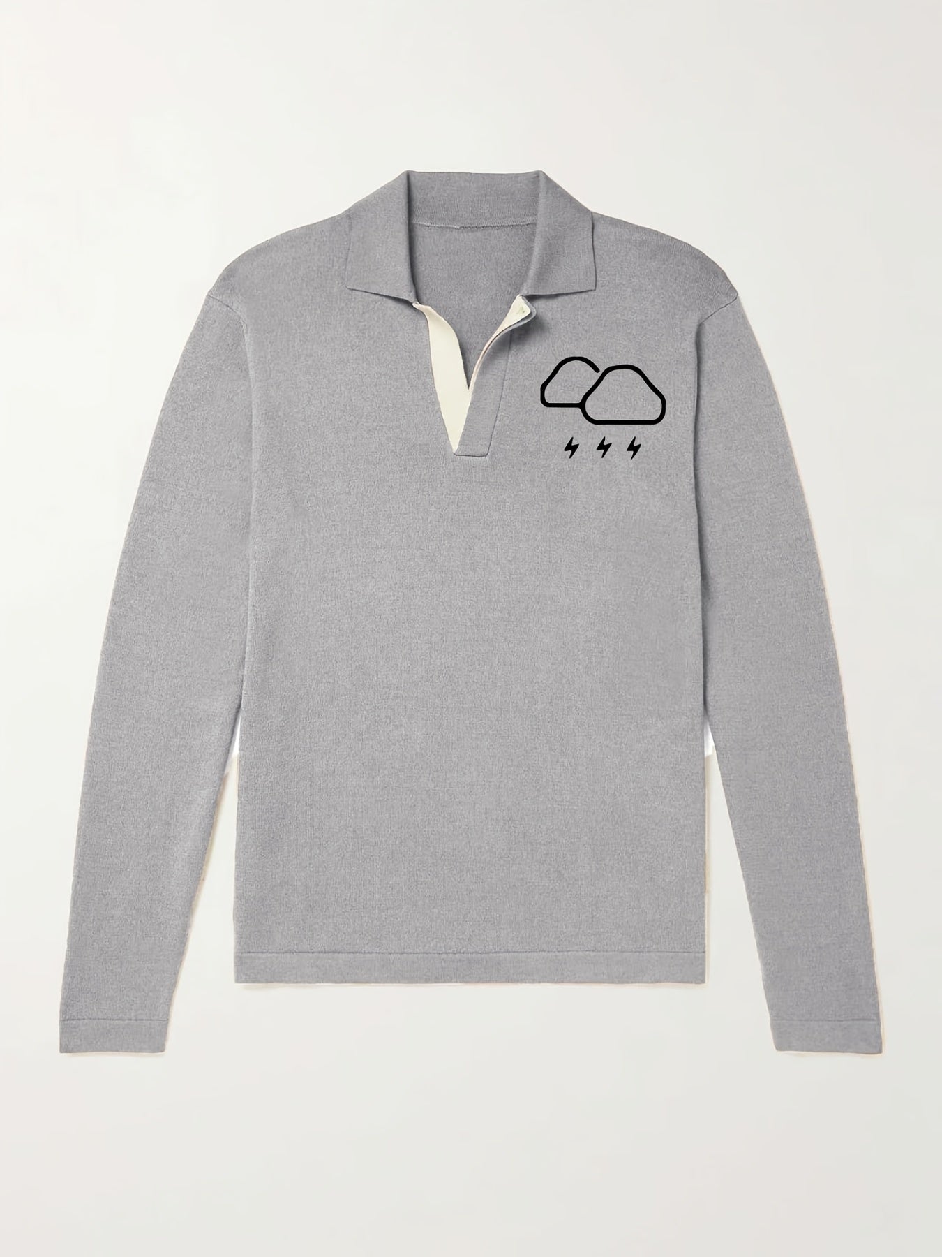 Men's Thunderstorm Knit Polo Shirt for Winter