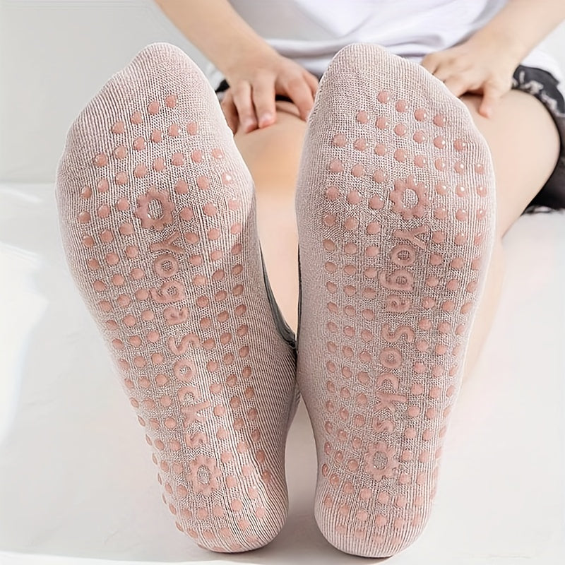 Women's Yoga Socks Anti Skid Non Slip Floor Slippers with Grips