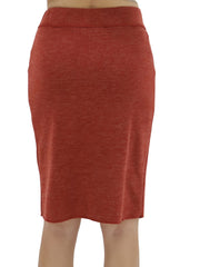 Drawstring Pocket Pencil Skirt High Waist Fall & Winter