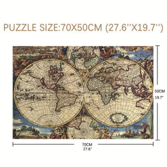 1000pcs Ancient Map Famous Paintings Jigsaw Puzzle Toy