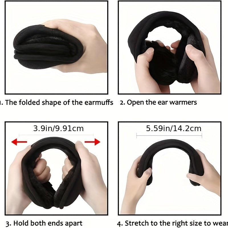 Winter Plush Earmuffs Outdoor Skiing Warm Ear Cover