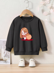 Christmas Anime Girl & Gift Print Sweatshirt