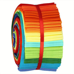 40pcs Cotton Solids Quilting Roll Fabric for DIY Craft