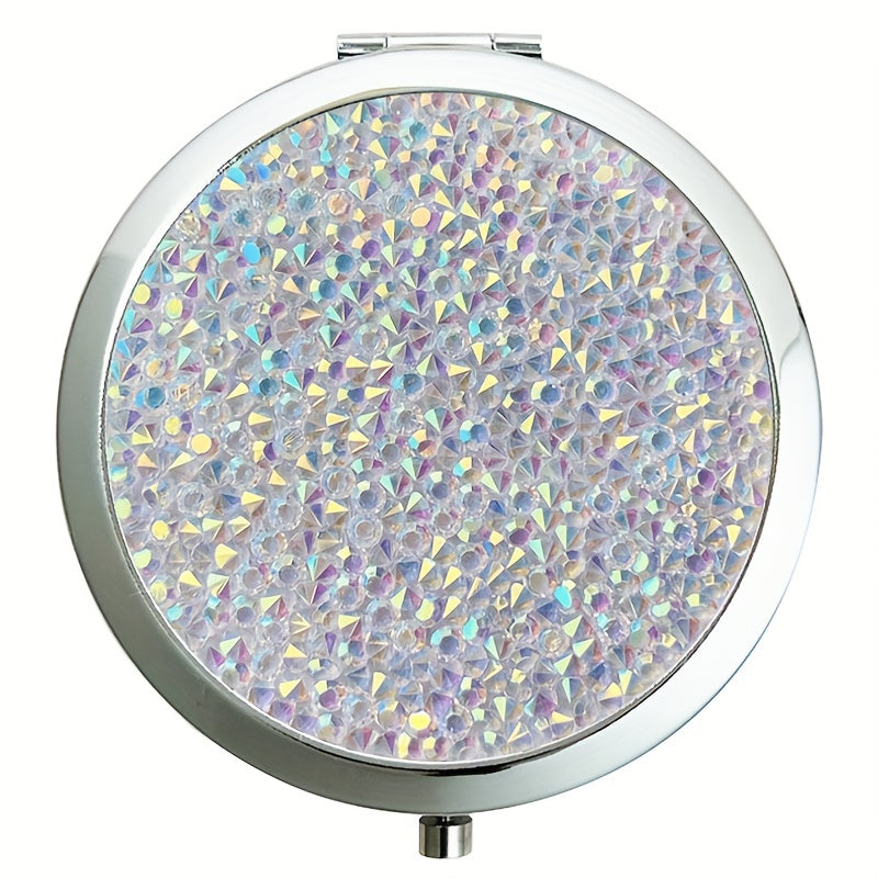 Compact Mirror 2X 1X Magnification for Purses Handheld Mirror