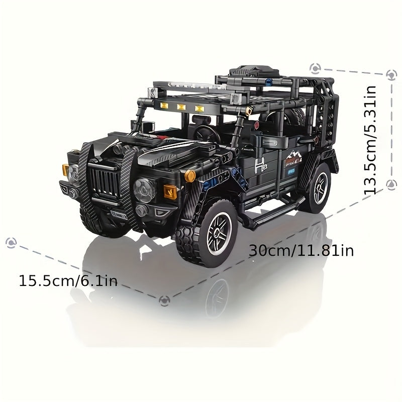 SUV Model Building Block Set with Classic Car Details