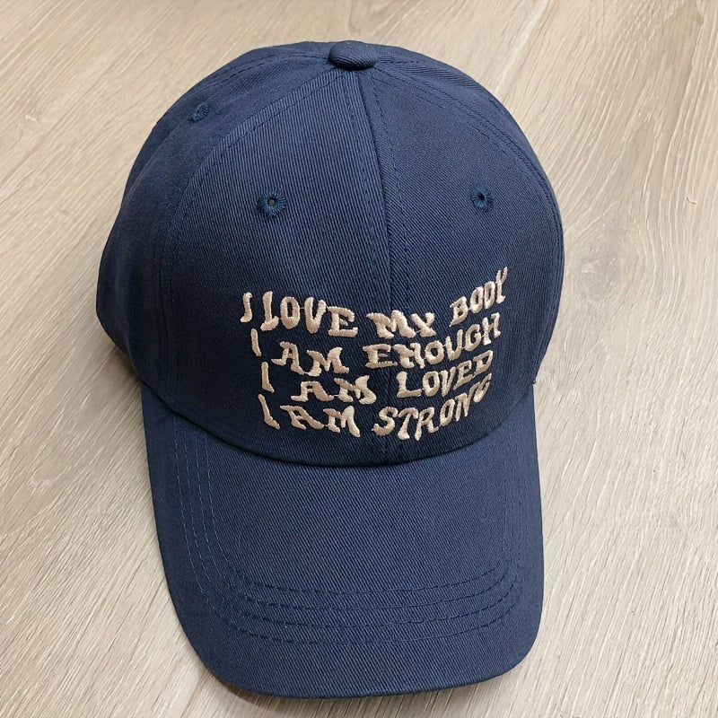 Men's Embroidered Baseball Cap Sunshade For Outdoor Summer