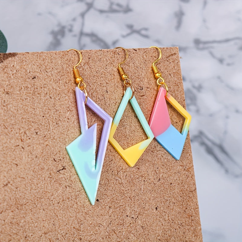 Epoxy Resin Mold Triangle Earrings Silicone Mold